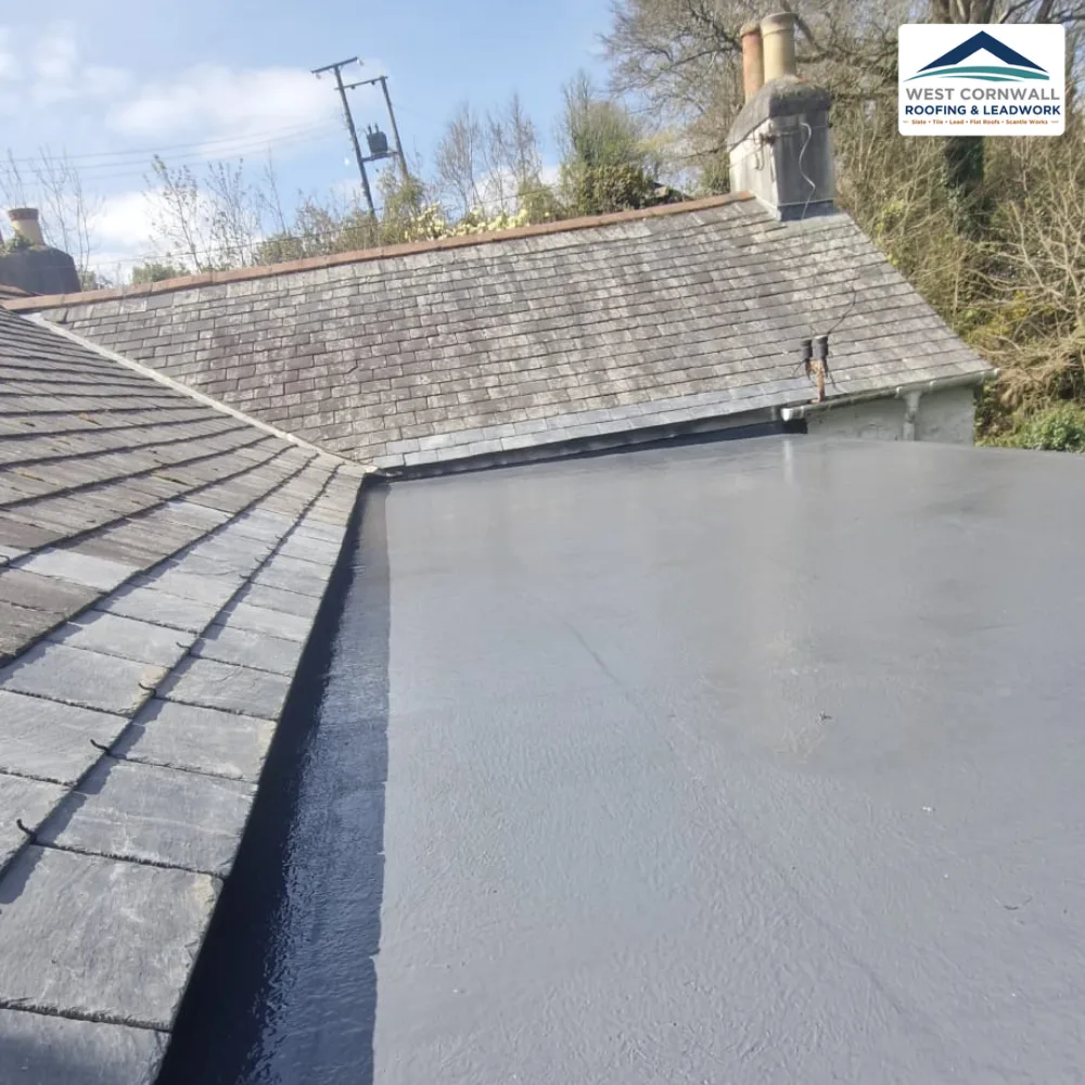 GRP flat roof, finished
