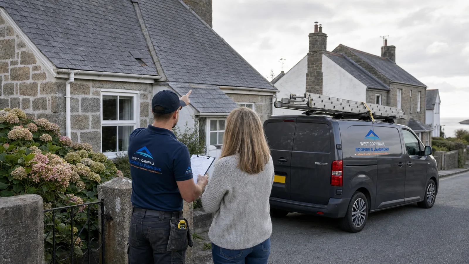 A roofing consultation with West Cornwall Roofing & Leadwork